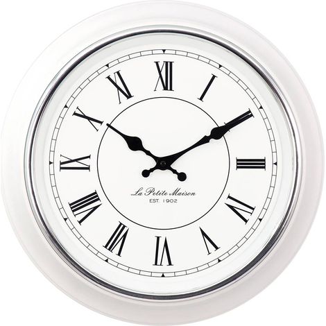 Mebus 19233 Quarzo Orologio da parete 40 cm x 50 mm Bianco