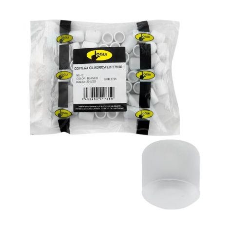 Embout externe conique blanc - 12 mm - 25 unités (1/5)