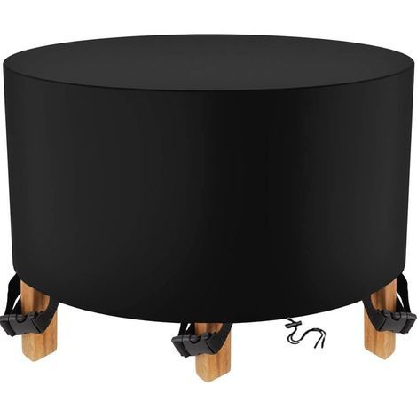 Housse Table de Jardin Ronde 210D, Housse Protection Table Jardin, Housse de Protection Salon de Jardin, Exterieure Housse de Meuble Étanch 185x110cm (1/5)