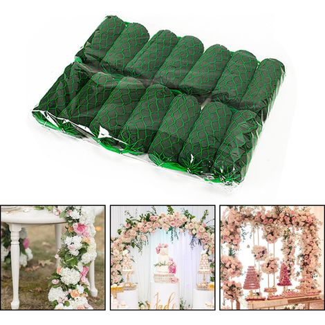 Kit de mousse florale pour guirlande de 2,1 m (6,9 pi) avec support absorbant pour fleurs sèches et humides, idéal pour les arches de mariage et les portes. (1/5)