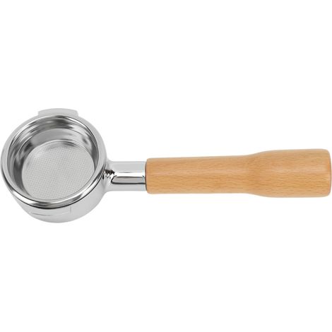 58mm Filtre sans fond pour machine à café, porte-filtre simple couche en alliage d'aluminium, compatible avec Expobar C1 Beech (1/5)