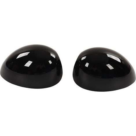 R56 Coque de Rtroviseur de Porte Noire pour MINI Cooper Coques de Rtroviseur R57 Extrieur de Voiture 2 Pices Coque de Rtroviseur Gauche Droite Noir Brillant Remplacement pour Accessoires équipement in (1/5)