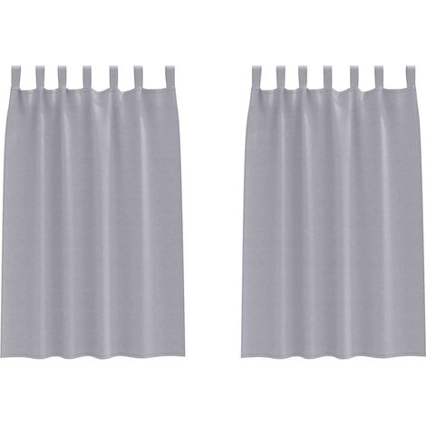 Maison Exclusive - Verdunkelungs-Vorhänge mit Ringen 2 pcs Metall