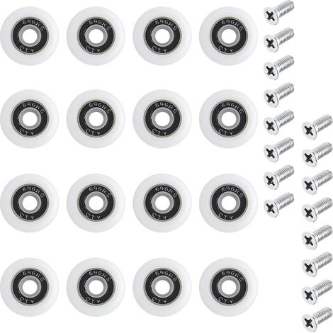 16 sets shower door wheels 20mm rollers. Shower doors pulley rollers runners for shower cabins bathroom glass door. (1/4)
