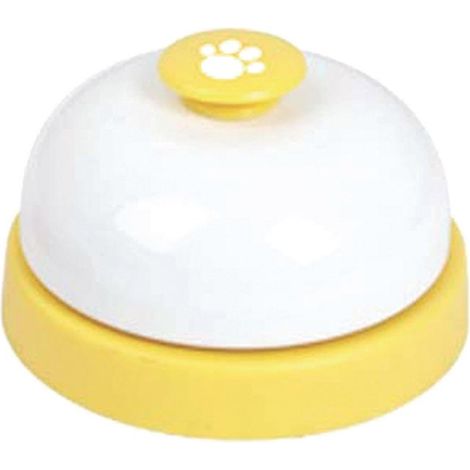 Sonnette à pression pour la maison avec poignée Fuss-dog diamètre 7,5 cm hauteur 4,5 cm