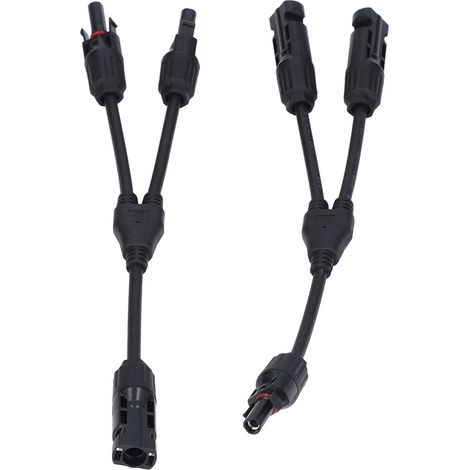 L-förmiger PPO-Stecker aus Messing, 3-Wege-Solarpanel-Stecker, 2-poliger Stecker für 1 Batteriepanel, 1000 V (1/5)
