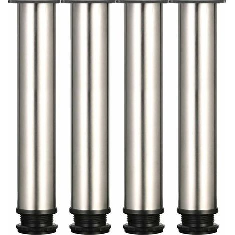 Pieds de meuble réglables 4 unités – Acier inoxydable 304 – Hauteur ajustable 300-315 mm – Socle ABS résistant à l'usure (1/5)
