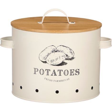 Contenitore per patate cremose con coperchio in bambù (1/4)