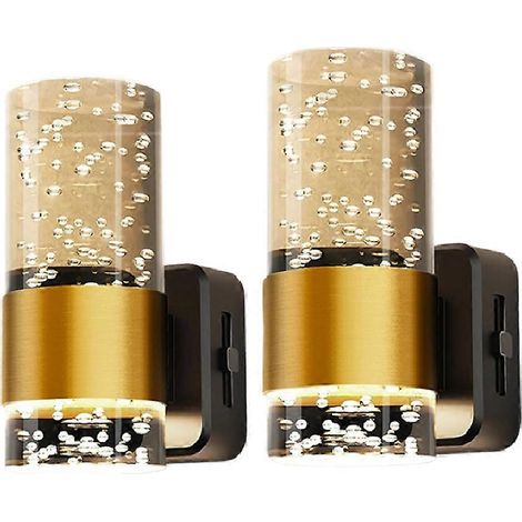 Veilleuse LED, veilleuses à intensité variable à brancher sur une prise murale, lot de 2 veilleuses en acrylique avec luminosité réglable de 0 à 100 lm (UE) (1/5)