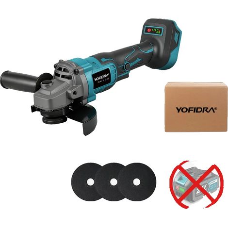 Amoladora angular, motor sin escobillas, velocidad de 20.000 rpm, no requiere batería. (1/2)