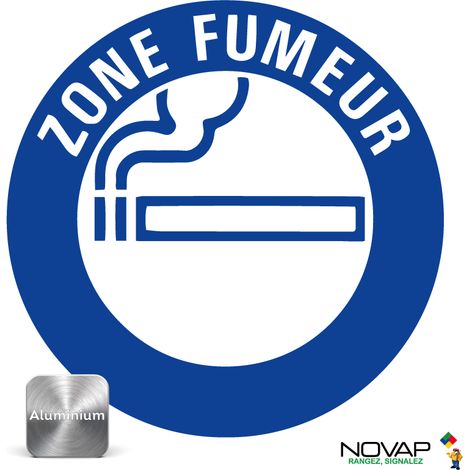 Panneau Zone fumeur - Alu Ø300mm - 4010274