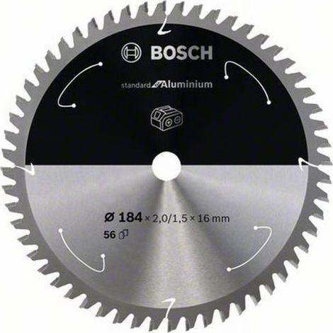 Bosch PRO Aluminium cordless Kreissägeblatt, 184 x 2 x 16 mm, T56