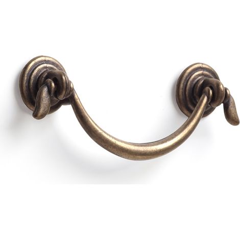 Asa en zamak con acabado cuero, dimensiones: 83x34x12mm, entrepuntos: 64mm - (1/2)