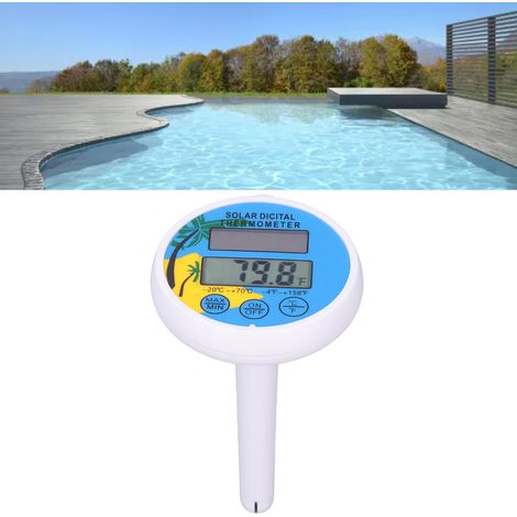 Thermomètre Numérique Solaire pour Piscine Spa Affichage Température Eau Intégré Batterie (1/5)