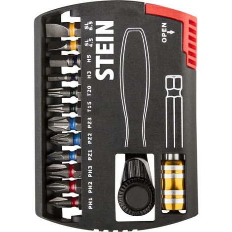 STEIN Coffret multi-embouts à cliquet 14 en 1