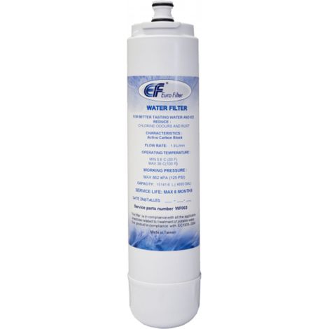 Euro Filter WF003 – Cartuccia filtro acqua per frigorifero compatibile con Samsung, Bosch, Siemens e LG
