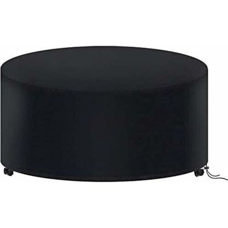 Housse de Protection Table Ronde de Jardin 180 X 90CM. Housse Salon de Jardin Imperméable. 210D Oxford Bache Protection Table Exterieur Ronde. (1/4)