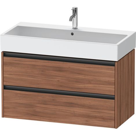Duravit Ketho.2 Waschtischunterbau wandhängend, 2 Schubkästen, (1/2)