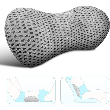 Ergonomisches, viskoelastisches Lendenkissen – lindert Schmerzen – für Auto, Büro, Bett und Sofa – Memory-Schaum