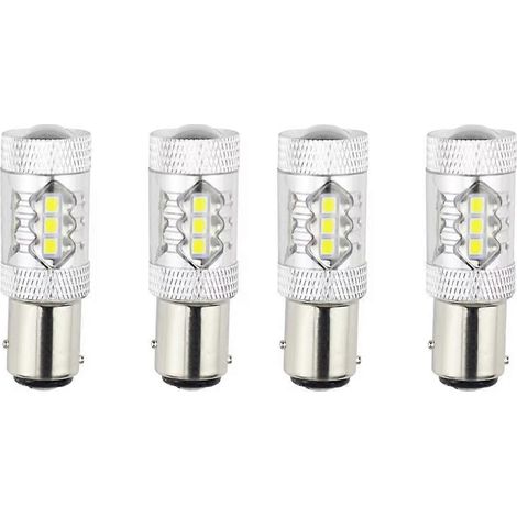 4 ampoules LED S2 H4 72 W 8000 lm pour phares de voiture (feux de croisement/route) blanc 6000 K - AquaForge (1/5)