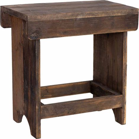Taburete de madera 42x25x43h cm (1/5)