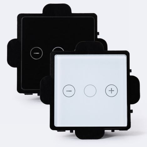 Interrupteur Tactile Triple Variateur Modern Noir (1/4)