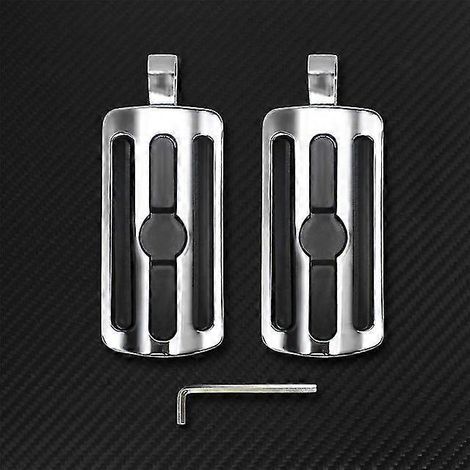 Motorrad-Fußrasten, Highway-Fußrasten, schwarz/chrom, Pedale für Harley Touring, Dyna, Sportster, Softail, Road Glide – Fußrasten D (1/5)