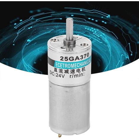 24-V-Gleichstrom-Miniaturgetriebemotor mit Halterung XD-25GA370+, niedrige Drehzahl (5 U/min) vorwärts und rückwärts (1/5)