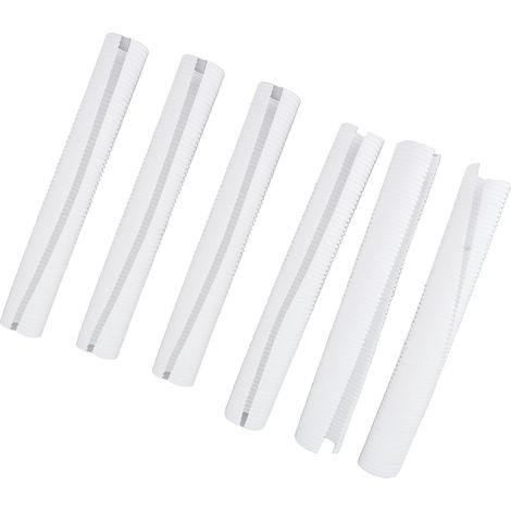 Protection de tronc d'arbre en plastique, protection d'écorce, tubes de culture pour protéger les jeunes plants des cerfs, lapins, chats, rongeurs et tondeuses (6 pièces)