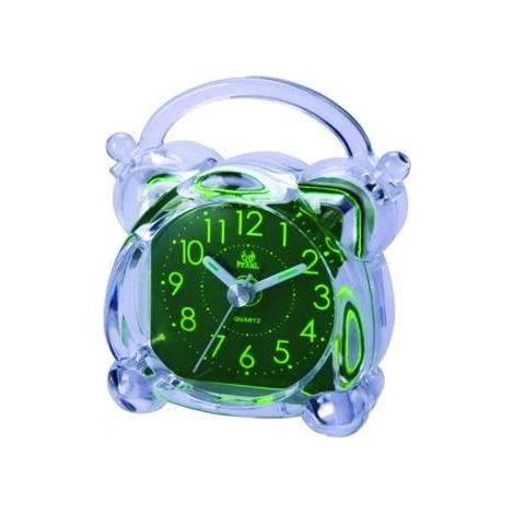 SVEGLIA CRYSTAL BOMBATA Corpo trasparente - Quadrante verde FER 263160 (1/2)