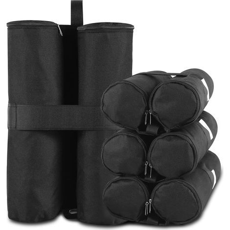 4 Pack Sandbag, Gazebo Sand Weights, Double Stitched Sandbags, Leg Weights, for Gazebo Tent, Weight Fixing (1/5)