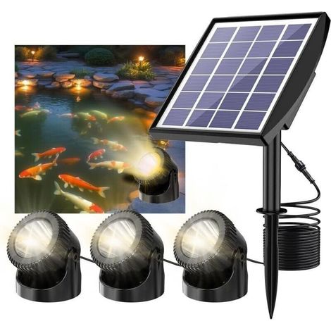 Pompe à Eau Solaire sans Balai panneau solaire 9V 2,5W- Type à Faible Luminosité avec Support (1/4)