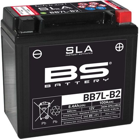 SLA-Batterie BS Battery für Auto YB7L-B2 / 12 V 8,4 Ah, neu