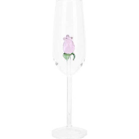 coupe à champagne en cristal de style européen raffiné, idéale pour le vin rouge.-24.00X6.80X6.80CM-Pink (1/4)