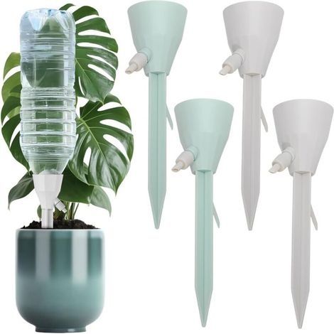 4 pièces cone arrosage, Arrosage Automatique pour Plantes, D'intérieur Ampoules D'arrosage Distributeur D'eau pour Plantes Globe D'arrosage arosoires extérieur pour Jardin Maison Extérieur (1/5)