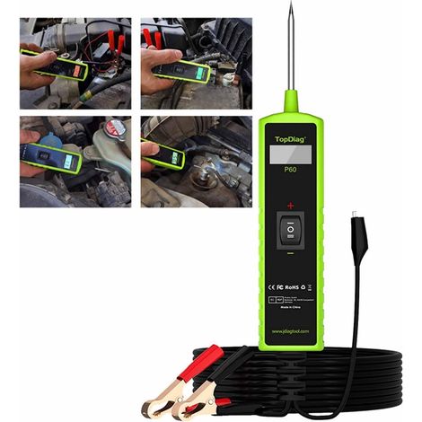 Kfz-Stromkreistester – 6–30 V – mit LED-Licht – Kurzschluss-Tracker – Ortung und Summeralarm – Polaritätstest- und Durchgangsprüffunktion