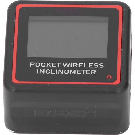 Inclinomètre numérique poche avec écran, niveau et jauge d'angle 4x90°, protractor électronique ABS (1/5)