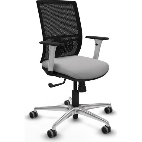 Chaise de bureau piqueras y crespo Yunquera blanc support lombaire ajustable (1/2)