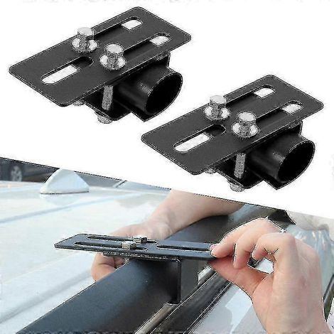 2 supports de barres de toit pour voiture, barres transversales, supports de fixation pour porte-bagages et barres LED, accessoires de travail (1/5)