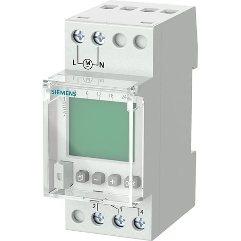 Siemens Interruptor horario semanal Profi Digital 230V 16A 1 canal 2TE, 7LF45210
