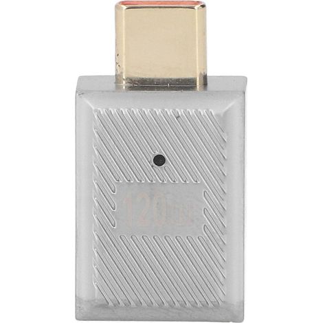 Adaptateur USB femelle vers USB-C mâle à prise directe, avec voyant lumineux, convertisseur Type-C 10 Gbit/s 120 W, compatible avec les smartphones, les ordinateurs portables et les tablettes. (1/5)