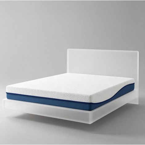 Colchón 140x190 cm para 2 personas con memoria de forma, funda extraíble lavable DESVIAE (1/5)