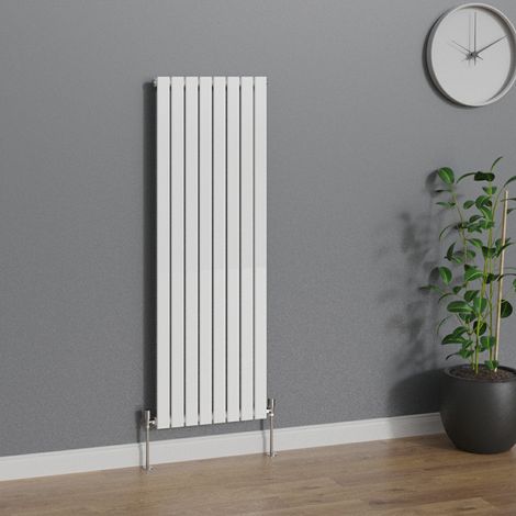 WarmeHaus Vertical 1600x544mm Flat Panel Radiator White Single (1/5)