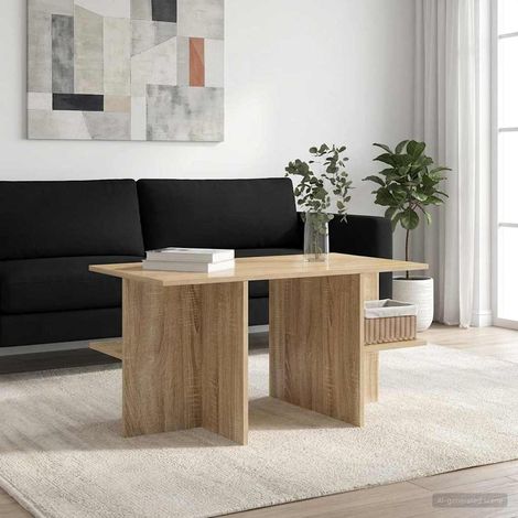 vidaXL Tavolino da salotto Rovere Sonoma 87 x 50 x 45 cm