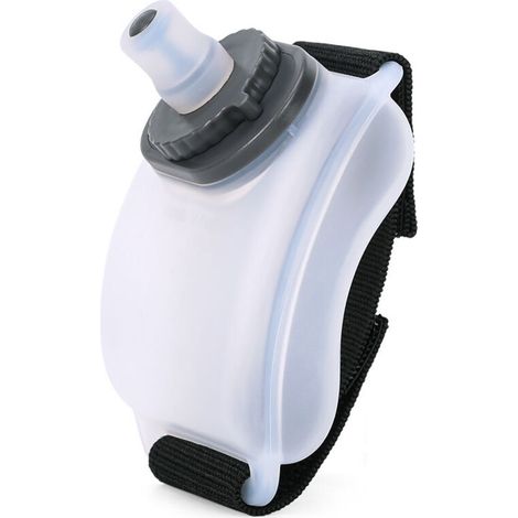 Botella de agua portátil para correr al aire libre en verano, botella deportiva, ciclismo, fitness, semitransparente, 200 ml (1/5)
