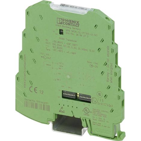 Convertisseur de température Contenu: 1 pc(s) Phoenix Contact MINI MCR-SL-PT100-UI-NC 2864273 (1/2)
