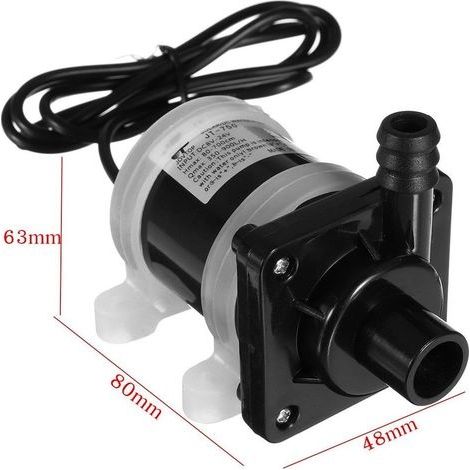 12-V-Gleichstrom-Aquarienwasserpumpe mit 700 l/h Förderleistung, leiser Bauweise, Umwälzpumpe, Tauchbelüfter und Sauerstoffpumpe (1/3)