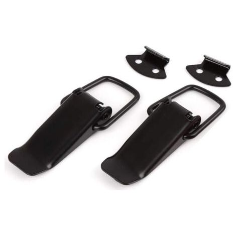 2 Pièces Loquet à Ressort Bascule Acier Inoxydable, fermeture à levier, Loquet à Bascule,fermoir, pour coffre à outils boîte de rangement tiroir coffre Noi, (1/4)