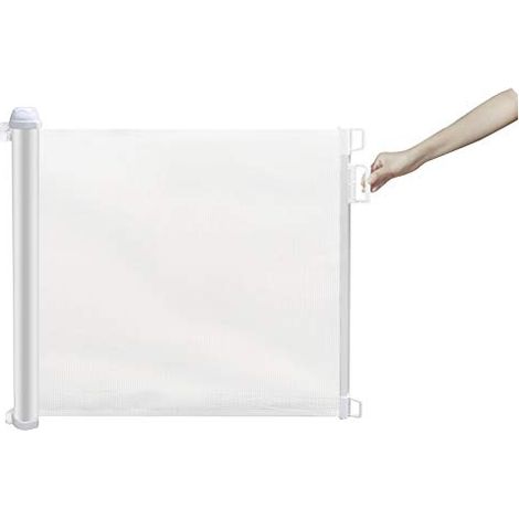 cancelletto di sicurezza armonia "bimbi luxe" riavvolgibile bianco 130x89h cm (1/3)