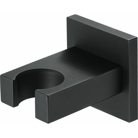 royaluxe - Support de douche à main Support de pommeau de douche noir Support de pommeau de douche en laiton Support mural Support de douche à main rectangulaire Support de douche à main (1/5)